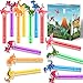 PLOUGVI 24Pcs Dinosaur Bubble Wands for Kids Dino Party Favors Supplies Decorations Pinata Goodie Bag Stuffers Classroom Prizes - Image 2