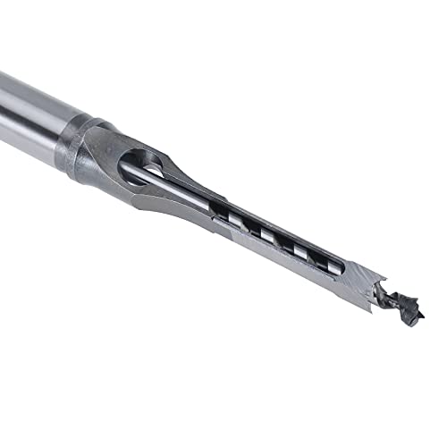 YaeKoo Square Hole Mortise Chisel Drill Bit Set, HSS Woodworking Hole Saw Mortising Chisel Hole Drill Bits 6/25" 1/4" 5/16" 3/8" 2/5" 1/2" 9/16" (7 Pieces) - Image 5