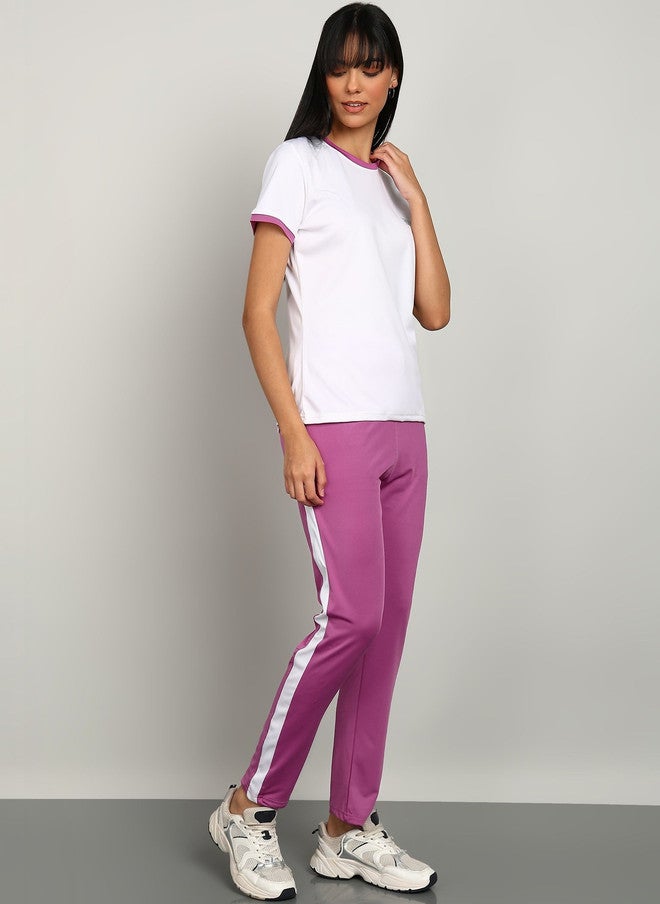 PREEN Women Colourblocked T-shirt and Pyjama Set - Image 2