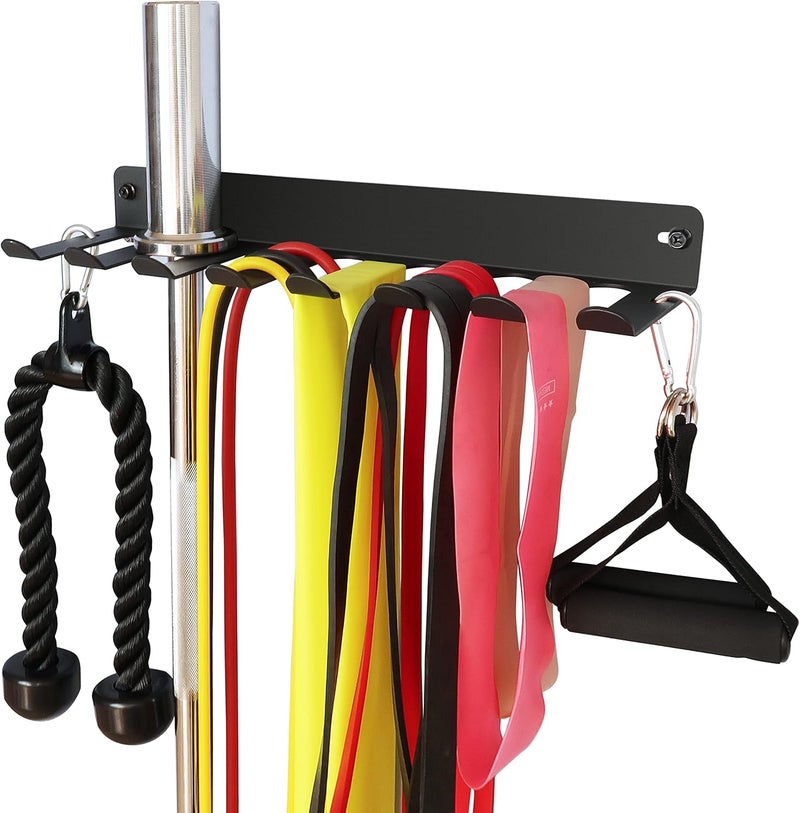 Alvade Multi-Purpose Gym Storage Rack Resistance Bands Hook Home Gym Accessories Storage Fitness Bands Rack Heavy Duty Rack for Resistance Bands, Straps, Jump Ropes, Foam Rollers, Chains - Image 1