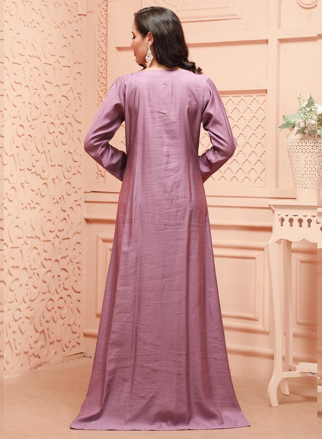 مكسيم كريشن جلابية طويلة بتطريز يدوي - Image 3