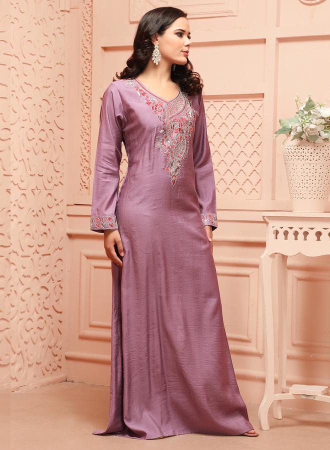 مكسيم كريشن جلابية طويلة بتطريز يدوي - Image 4