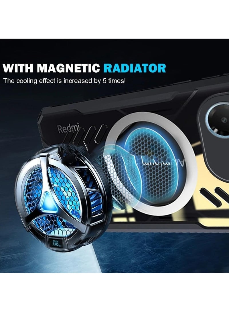 عام غطاء متوافق مع إنفنكس نوت 40X 5G، تصميم يتضمن فتحات لتبديد الحرارة، غلاف هجين من TPU الشفاف وإطار من سبائك الألمنيوم، يوفر حماية وكفاءة في التبريد لإنفنكس نوت 40X. - Image 2