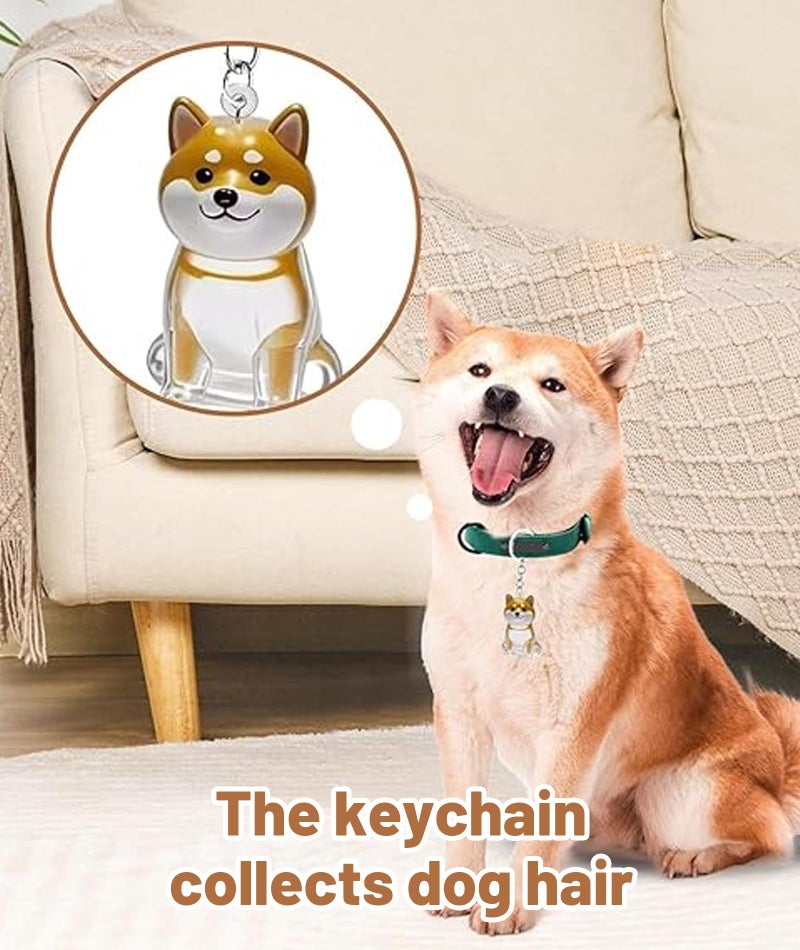 RupeeRise Dog Fur Capsule Key chain, Dog Keychain,Cute Keychain for Pet Hair Keepsake, Transparent Hair Collector for Bike and Car Key Holder, Durable and Stylish Accessory for Pet Lovers (Modern) - Image 5