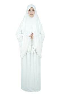 DAMAS COLLECTION Two Piece Islamic prayer dress women with Lace - Prayer Clothes for Women - Prayer Abaya For women - Jilbab 2 piece, Umrah essentials for women - Prayer set  - Image 4