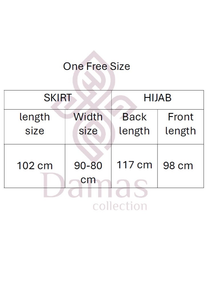 DAMAS COLLECTION - Two Piece Islamic prayer dress women with Lace - Prayer Clothes for Women - Prayer Abaya For women - Jilbab 2 piece, Umrah essentials for women - Prayer set - Image 1