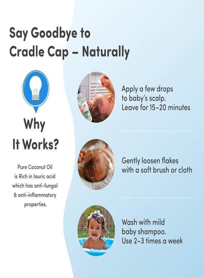 Mylo Baby 100% Cold Pressed Coconut Oil for Baby Massage, Soft Skin & Healthy Hair | Pure, Natural and Safe for New Borns with Vitamin E, Vitamin K and Fatty Acid | 200 ml (Pack of 1) - Image 5