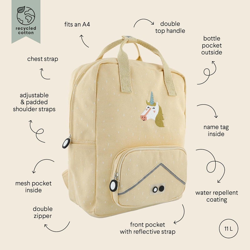 Trixie Large Kids Backpack - Mrs. Unicorn Design - Image 5