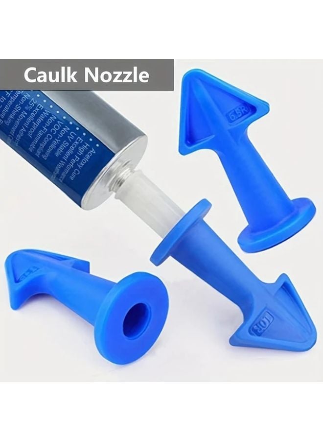 3pcs Green Caulking Tool Set Easygrip Ergonomic Nozzle For DIY And Professional Use - Image 4