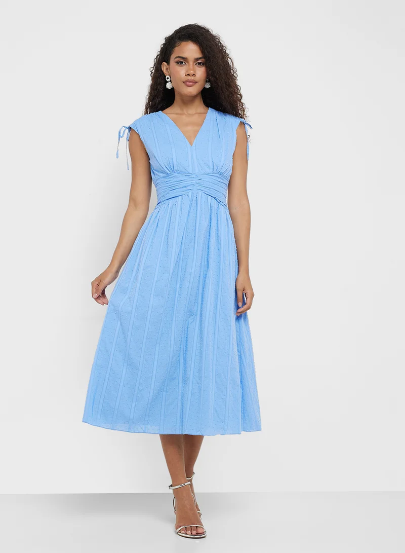 Little Mistress Textured A-Line Dress