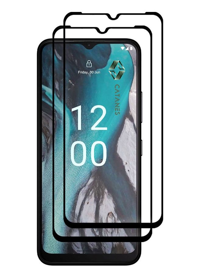 CATANES 2 Pack For Nokia C22 Tempered Glass Screen Protector Full Glue Back - Image 2