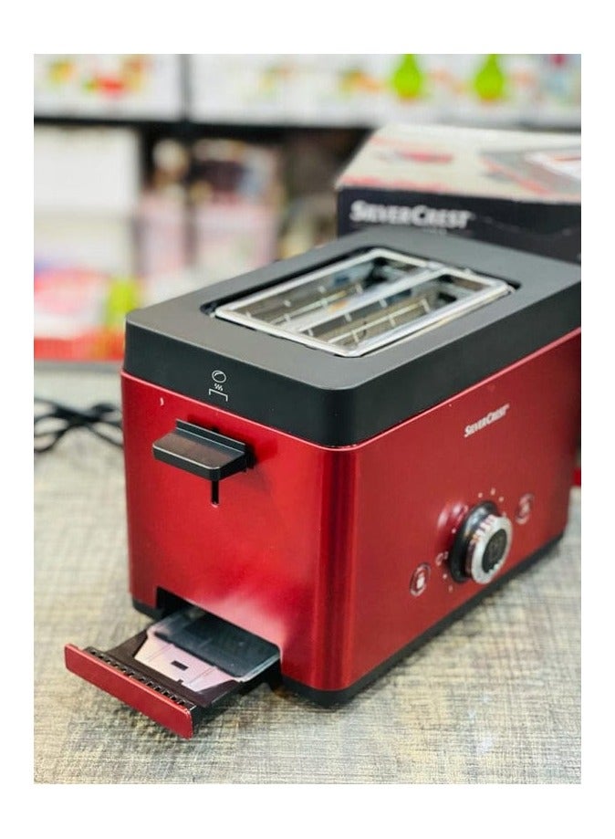 سيلفر كريست 2 شريحة، فولاذ مقاوم للصدأ، تسخين على الجانبين، 6 مستويات تحميص، وظائف إذابة الجليد وإعادة التسخين والإلغاء، فتحات واسعة، صينية فتات قابلة للإزالة - Image 2