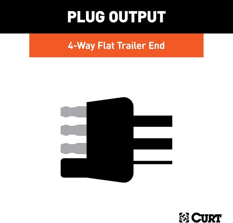 Curt 58030 Trailer-Side 4-Pin Flat Wiring Harness with 12-Inch Wires (Pack of 2) - Image 4