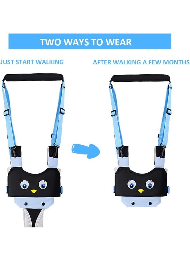 Orangehome ORANGEHOME Baby Walker Toddler Walking Harness Helper and 2 Pair Knee Pads Adjustable Standing Up and Walking Learning Helper for Toddler 7-24 Month-Blue  - Image 3