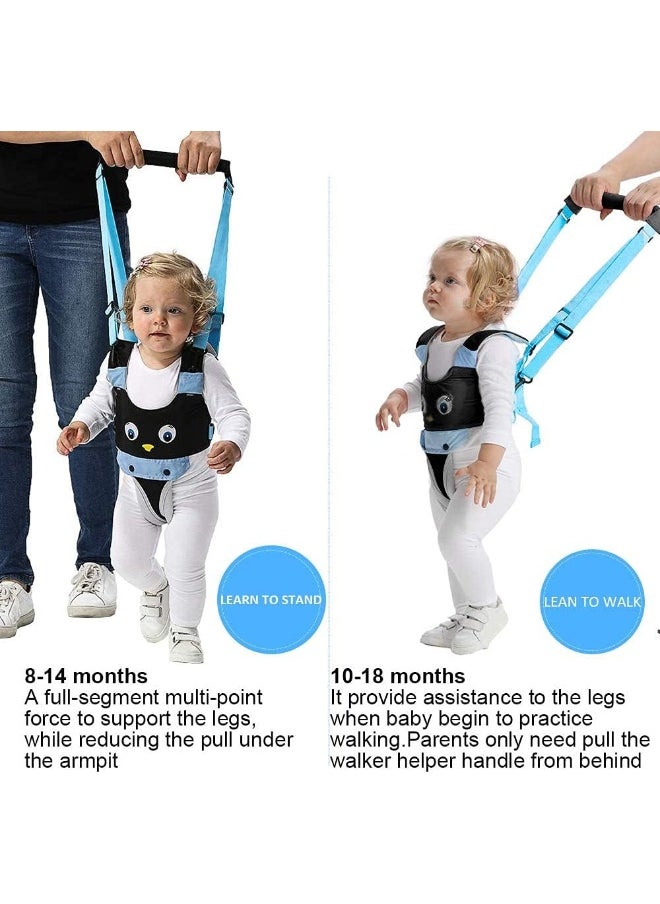 Orangehome ORANGEHOME Baby Walker Toddler Walking Harness Helper and 2 Pair Knee Pads Adjustable Standing Up and Walking Learning Helper for Toddler 7-24 Month-Blue  - Image 5