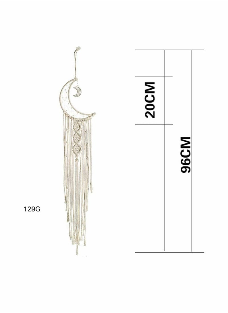 KASTWAVE Macrame Wall Hanging Small Woven Tapestry Wall Art Decor - Beautiful for Boho Home Decor, Apartment, Nursery, Party Decorations (No Lights)  - Image 5