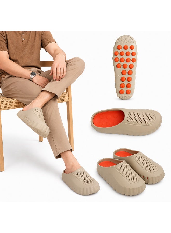 Men's Casual Clogs – Lightweight Slip-On Comfort Shoes with Breathable Ventilation Holes for Walking & Everyday Wear - Image 1