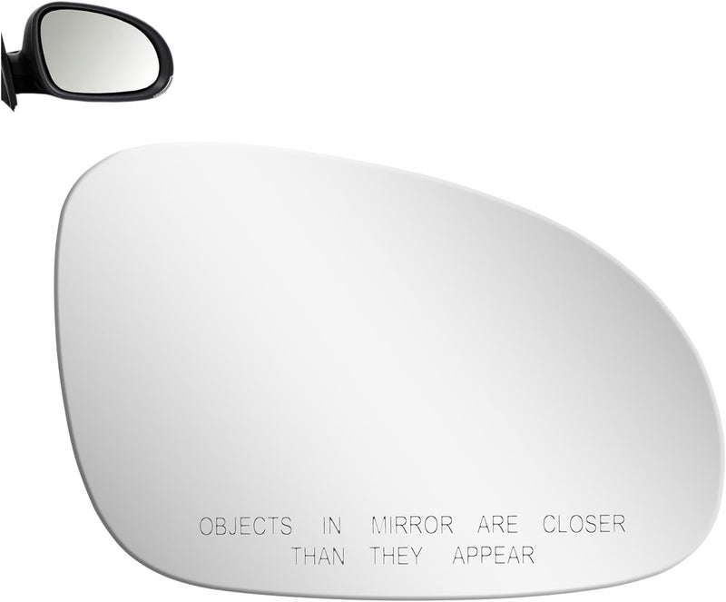 BOOLEE Mirror Glass Replacement for VW R32 EOS GTI Rabbit Jetta Passat - Right Side Convex - Image 2