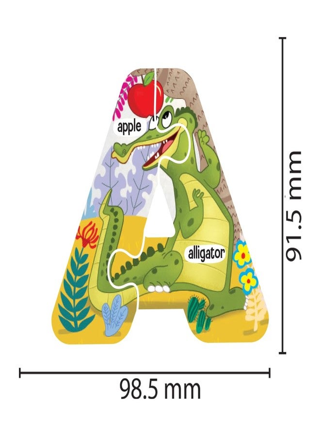 THE BOOK TREE Abc Learning Puzzle - 52 Piece Educational Alphabet Jigsaw Set, Colorful Animal-Themed Interlocking Pieces For Preschoolers, Age 2+, Development Toy By Majestic Book Club, Kids - Image 5
