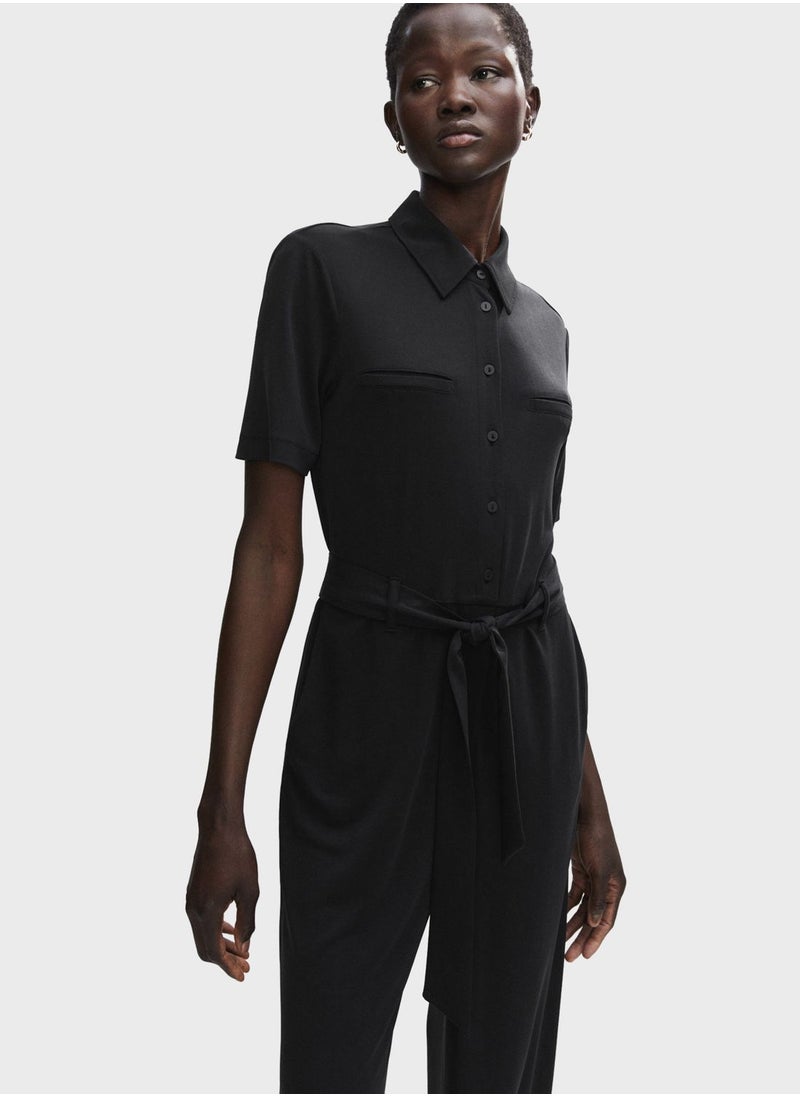 MANGO - High Neck Jumpsuit - Image 1