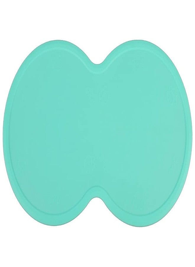 دي ام حصيرة سيليكون على شكل الرقم 8 لأوعية طعام الكلاب والقطط، غير لاصقة، مقاومة للماء، 19 بوصة × 10.5 بوصة (أزرق مائي)