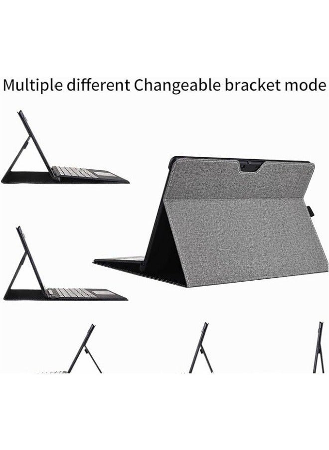 Compatible with Microsoft Surface Pro 11 (2024) 13-inch Case,TPU Bumper Folio Stand Card Holder Protective Cover PC Hard Shell  - Image 3