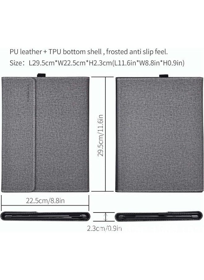 Compatible with Microsoft Surface Pro 11 (2024) 13-inch Case,TPU Bumper Folio Stand Card Holder Protective Cover PC Hard Shell  - Image 2