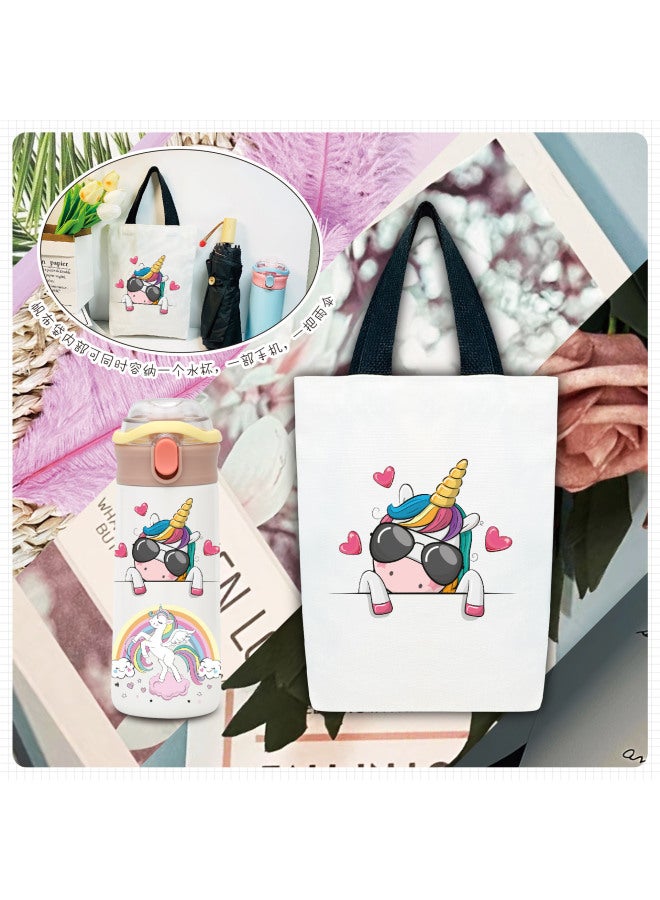 Cartoon Cute Unicorn Thermos Cup Internet Celebrity Style Male And Female Student Play Portable Water Cup 304 Stainless Steel Cup