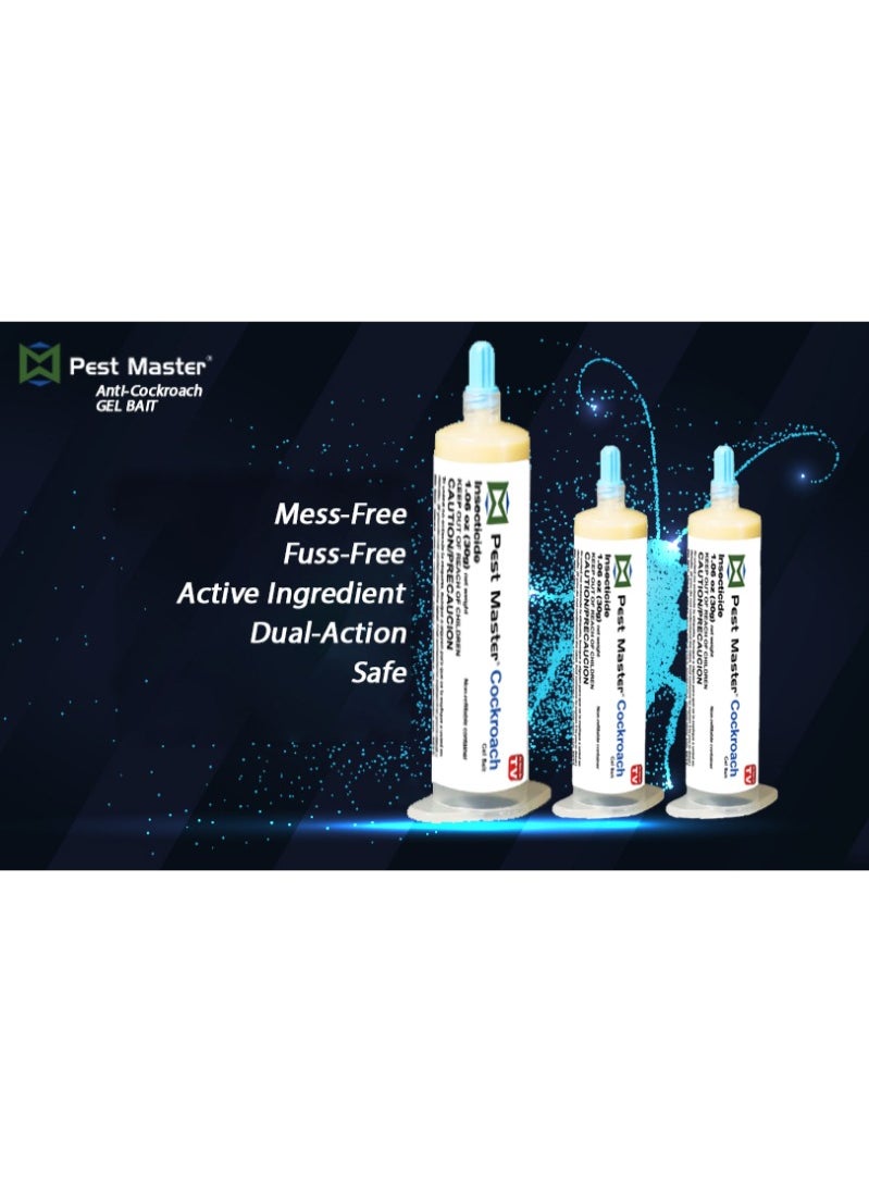 Pest Master - Pest Master Cockroach Gel Bait 30g Pack of 3 - Image 1