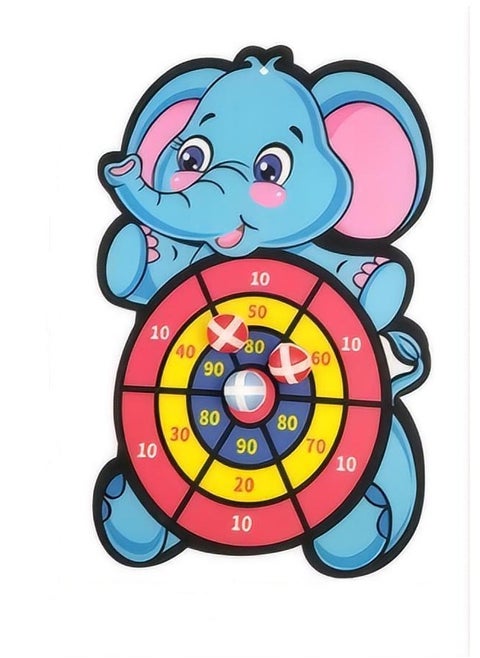 Darts board game, sticky ball throwing and children's shooting game, indoor and outdoor puzzle toys, (board+three balls)