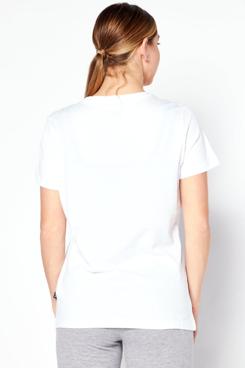 PUMA تي شيرت رياضي نسائي مناسب في الهواء الطلق بأكمام قصيرة، أبيض - Image 4