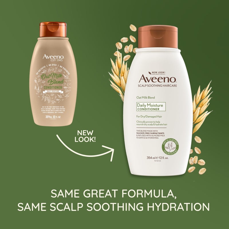 Aveeno Scalp Soothing Oat Milk Blend Conditioner , Fresh, 12 Fl Oz - Image 2