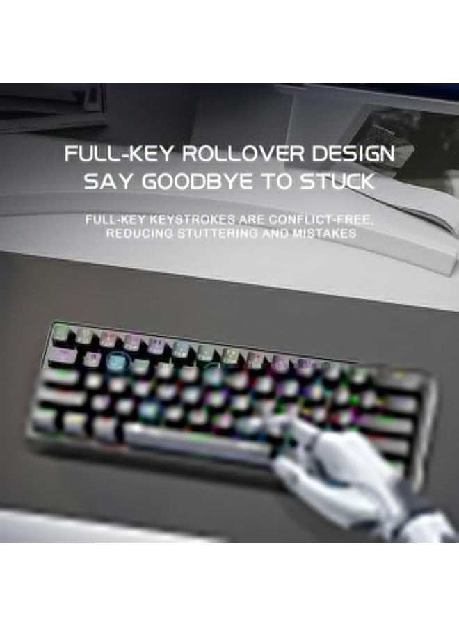 ASA KM64 2-in-1 Mechanical Gaming Keyboard & RGB Gaming Mouse Combo – 64-Key Hot-Swappable Keyboard, 8000 DPI Mouse, Type-C Wired, PS5 & Windows Compatible - Image 3