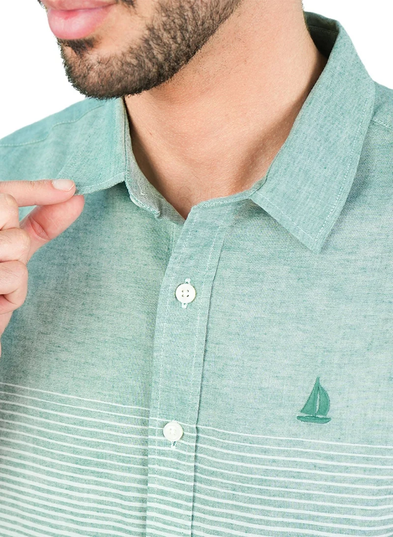 GIORDANO  Men's Slim Linen Lyocell Signature Shirt for Men | Best Price UAE