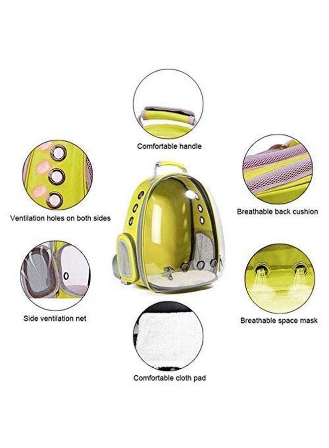 Astronaut Space Capsule Pet Cat, Dog, Puppy Carrier Breathable Backpack (Lemon) - Image 5