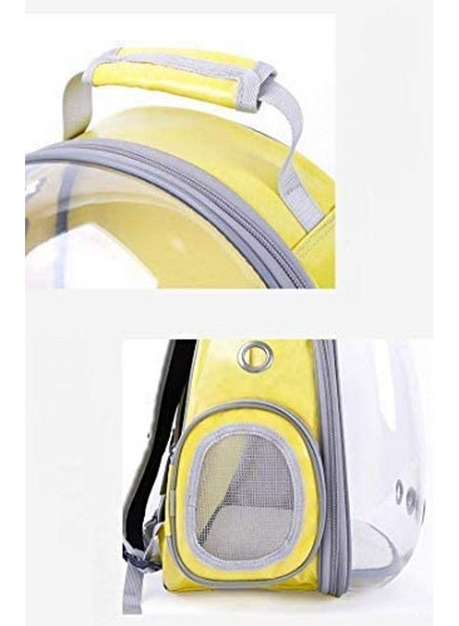 Astronaut Space Capsule Pet Cat, Dog, Puppy Carrier Breathable Backpack (Lemon) - Image 4