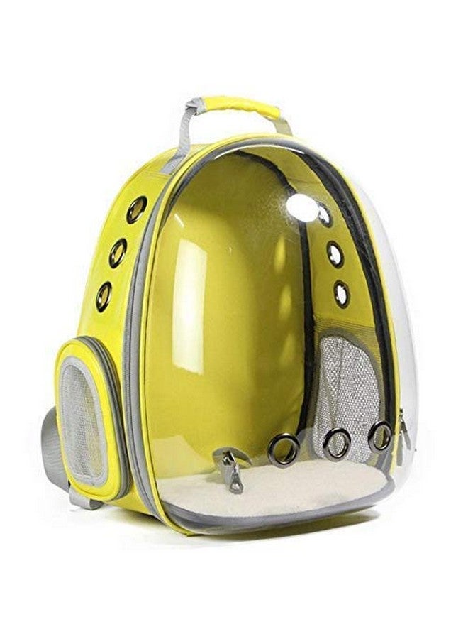 Astronaut Space Capsule Pet Cat, Dog, Puppy Carrier Breathable Backpack (Lemon) - Image 1