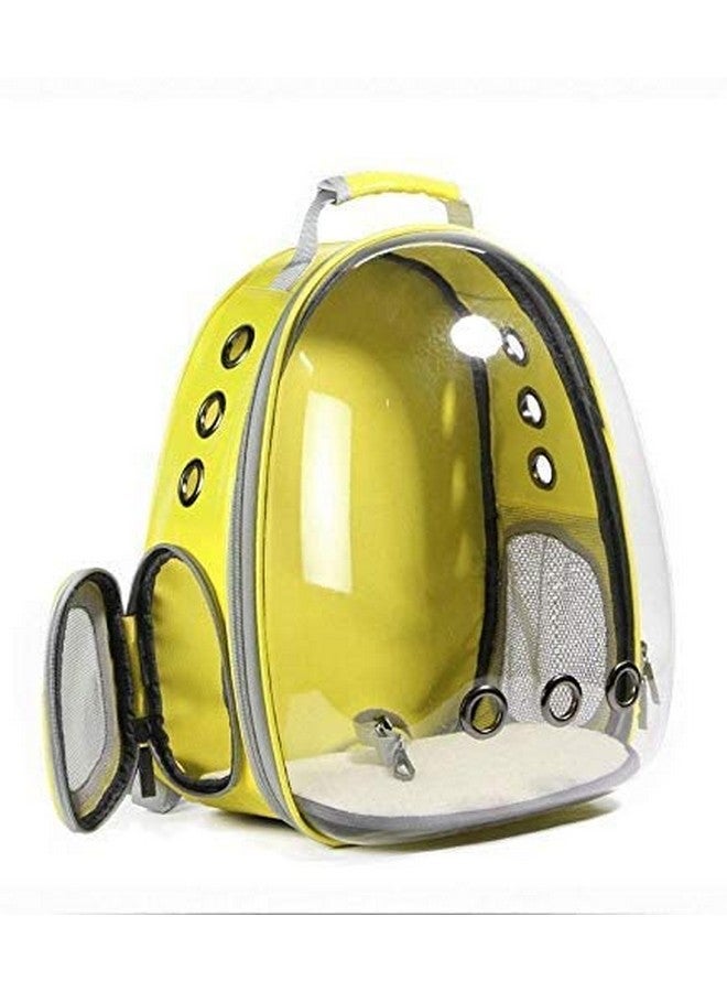 Astronaut Space Capsule Pet Cat, Dog, Puppy Carrier Breathable Backpack (Lemon) - Image 3
