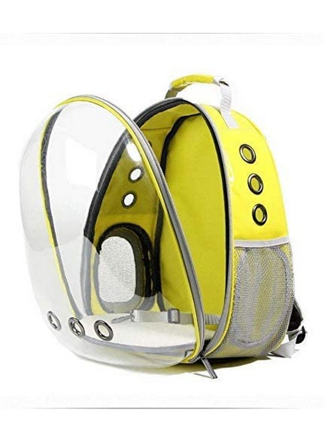 Astronaut Space Capsule Pet Cat, Dog, Puppy Carrier Breathable Backpack (Lemon) - Image 2
