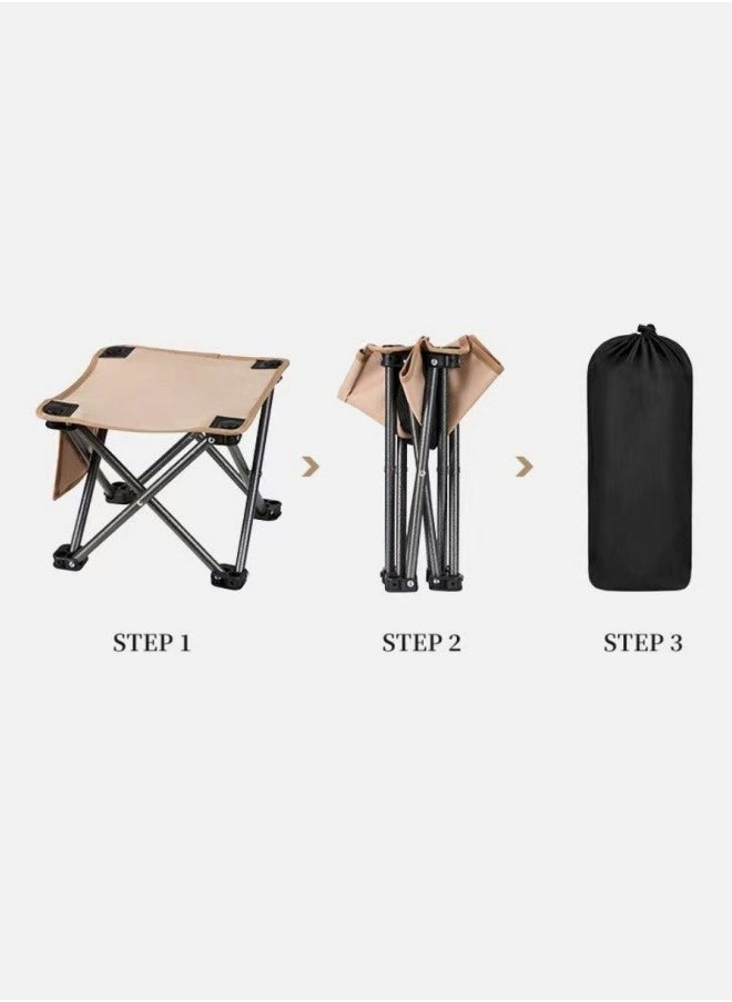 Generic Portable Folding Chair 28x28x23CM Black  - Image 3