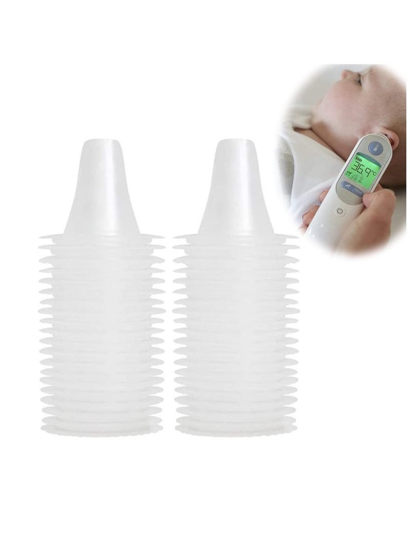 Y&D Ear Thermometer Probe Covers, Refill Caps Replacement Lens Filter Protector Covers Disposable BPA/Latex Free Clear for All Braun ThermoScan Models, 80PCS - Image 1