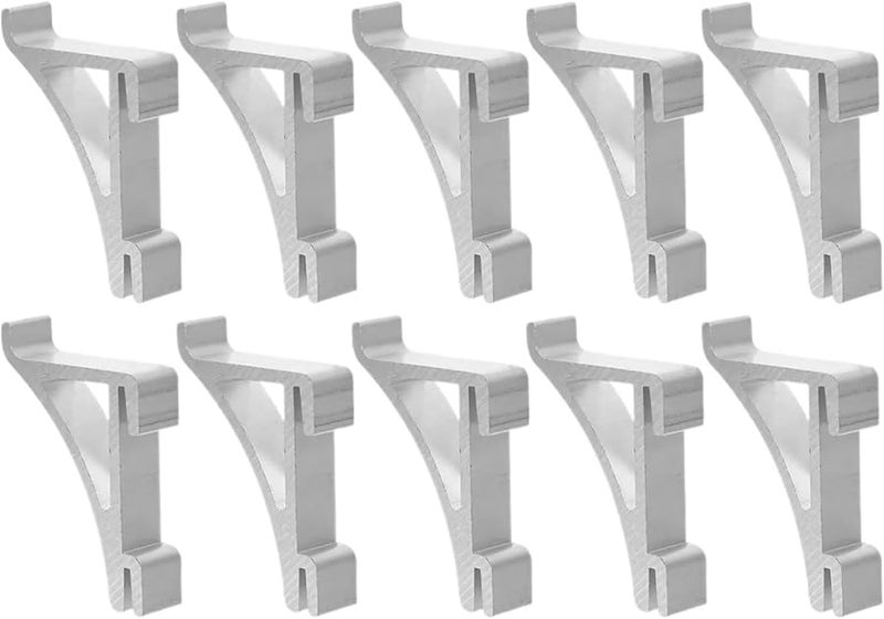 30 قطعة من رفوف الثلاجة والمجمد البديلة من الألومنيوم وخطافات ودعامات الرف - Image 1