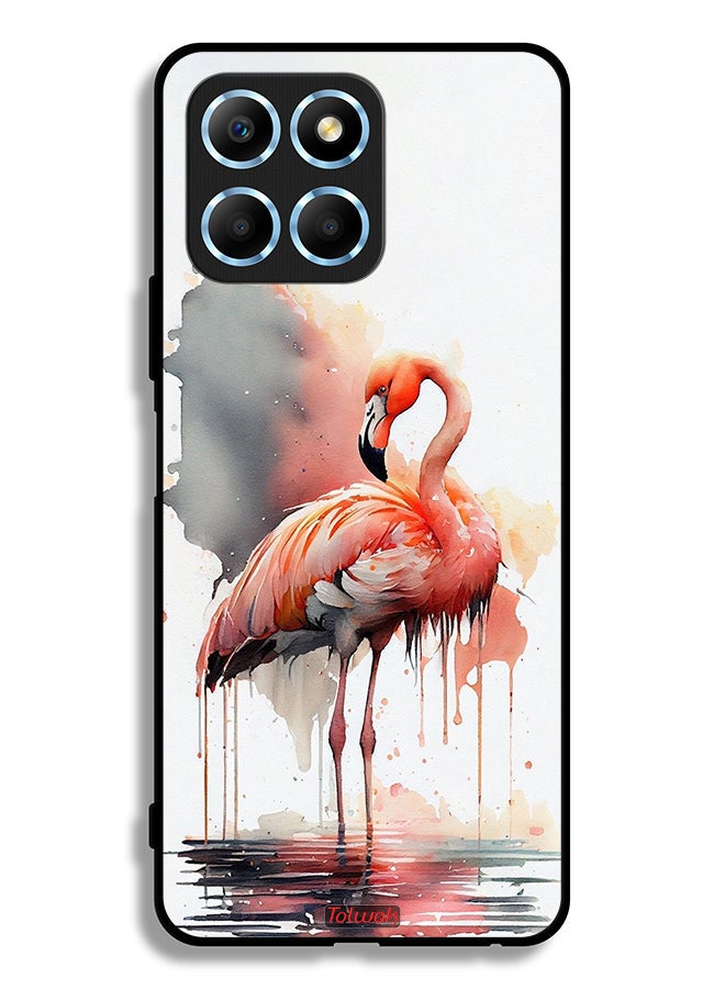 Tolwak Honor X6 Protective Case Cover Tropical Watercolor Art - Image 2