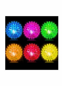 Syosi Bouncy Light Up Ball For Kids Led Flashing Spiky Sensory Stress 