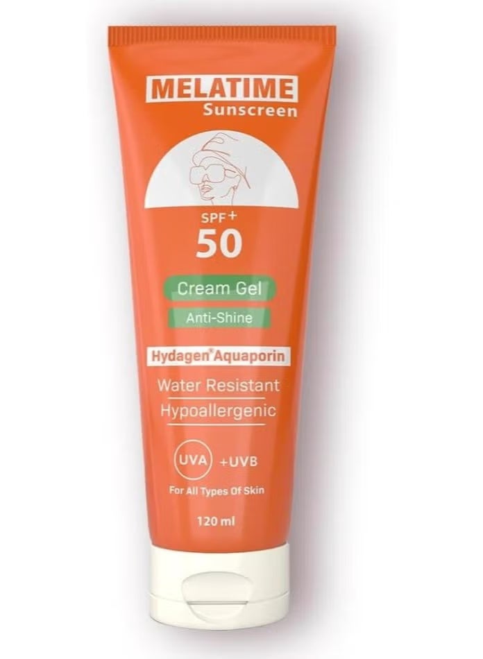 Melatime Sunscreen Cream Gel SPF 50+ 120ml - Image 1