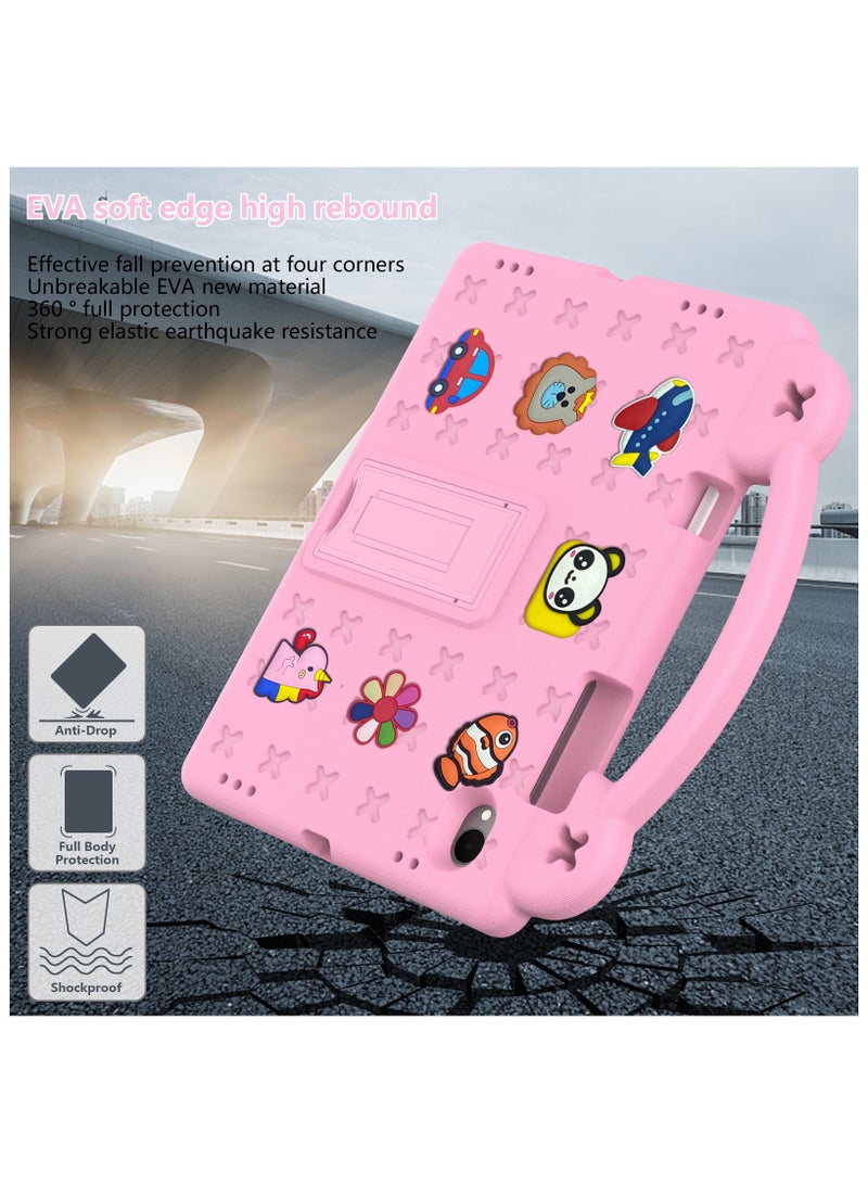 VKL Kids Case Compatible with Samsung Galaxy Tab S11 11 Inch 2025, Lightweight EVA Kids Friendly Shockproof Case Cover with Invisible Bracket, Handle and Shoulder Strap (Pink) - Image 2