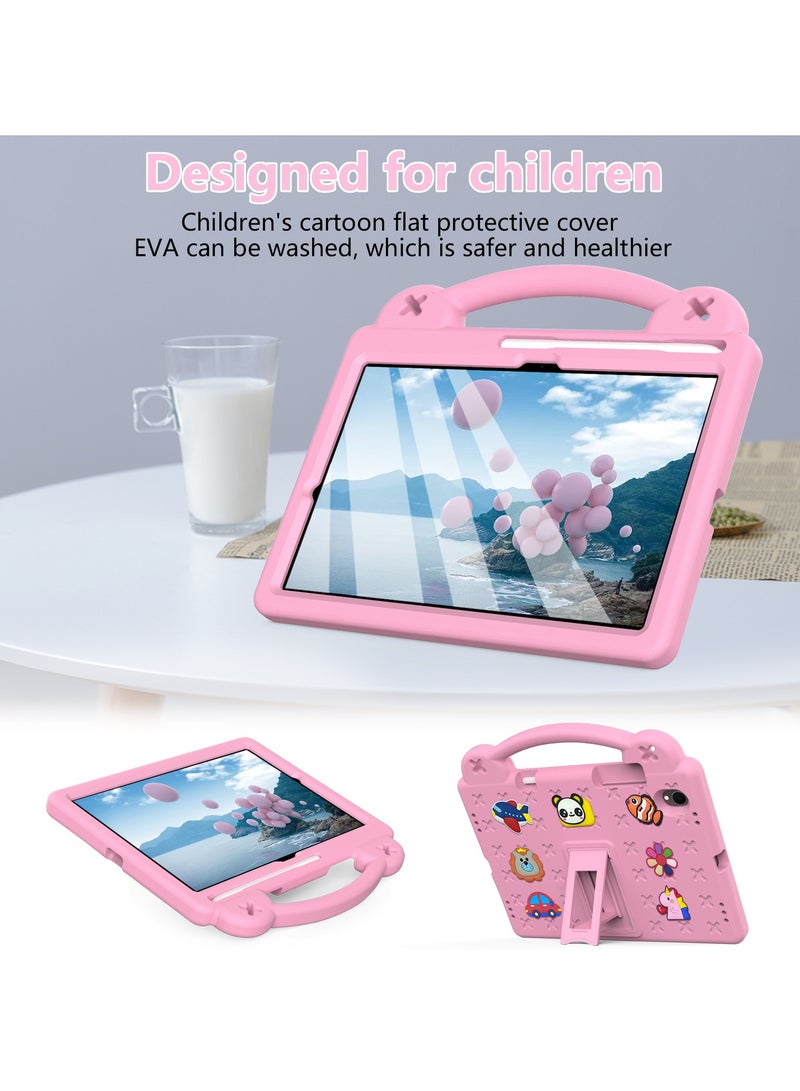VKL Kids Case Compatible with Samsung Galaxy Tab S11 11 Inch 2025, Lightweight EVA Kids Friendly Shockproof Case Cover with Invisible Bracket, Handle and Shoulder Strap (Pink) - Image 3