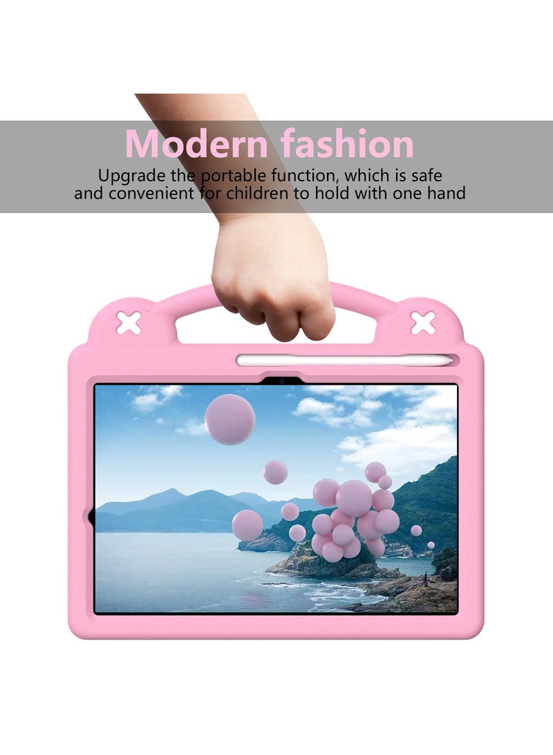 VKL Kids Case Compatible with Samsung Galaxy Tab S11 11 Inch 2025, Lightweight EVA Kids Friendly Shockproof Case Cover with Invisible Bracket, Handle and Shoulder Strap (Pink) - Image 5
