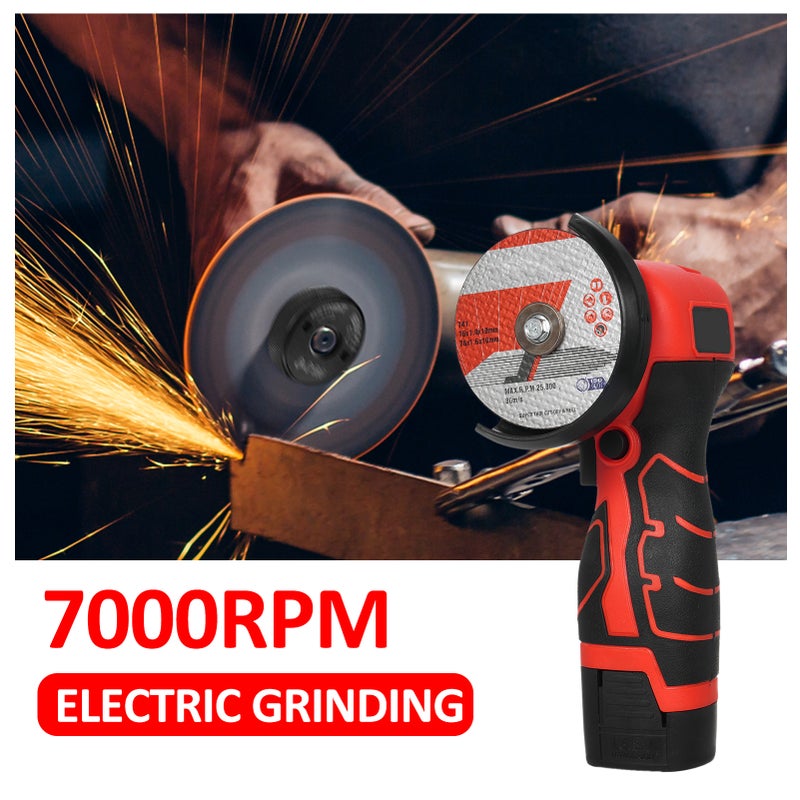 Cordless Angle Grinder: 16.8V 2000mAh Battery, 7000Rpm High Speed - Thickened Protection Cover, Ergonomic Anti-Slip Handle for Indoor Outdoor Decoration, Property & Equipment Maintenance - Image 5