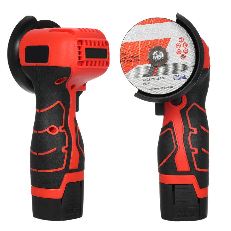 Cordless Angle Grinder: 16.8V 2000mAh Battery, 7000Rpm High Speed - Thickened Protection Cover, Ergonomic Anti-Slip Handle for Indoor Outdoor Decoration, Property & Equipment Maintenance - Image 2